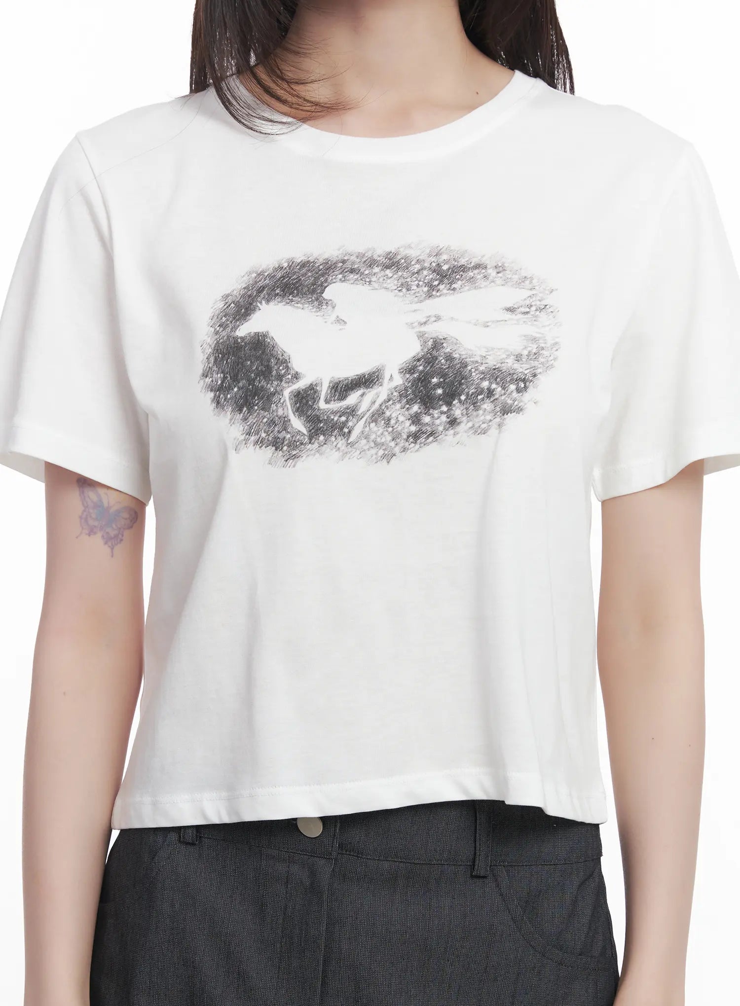 Graphic Crop T-Shirt CU520