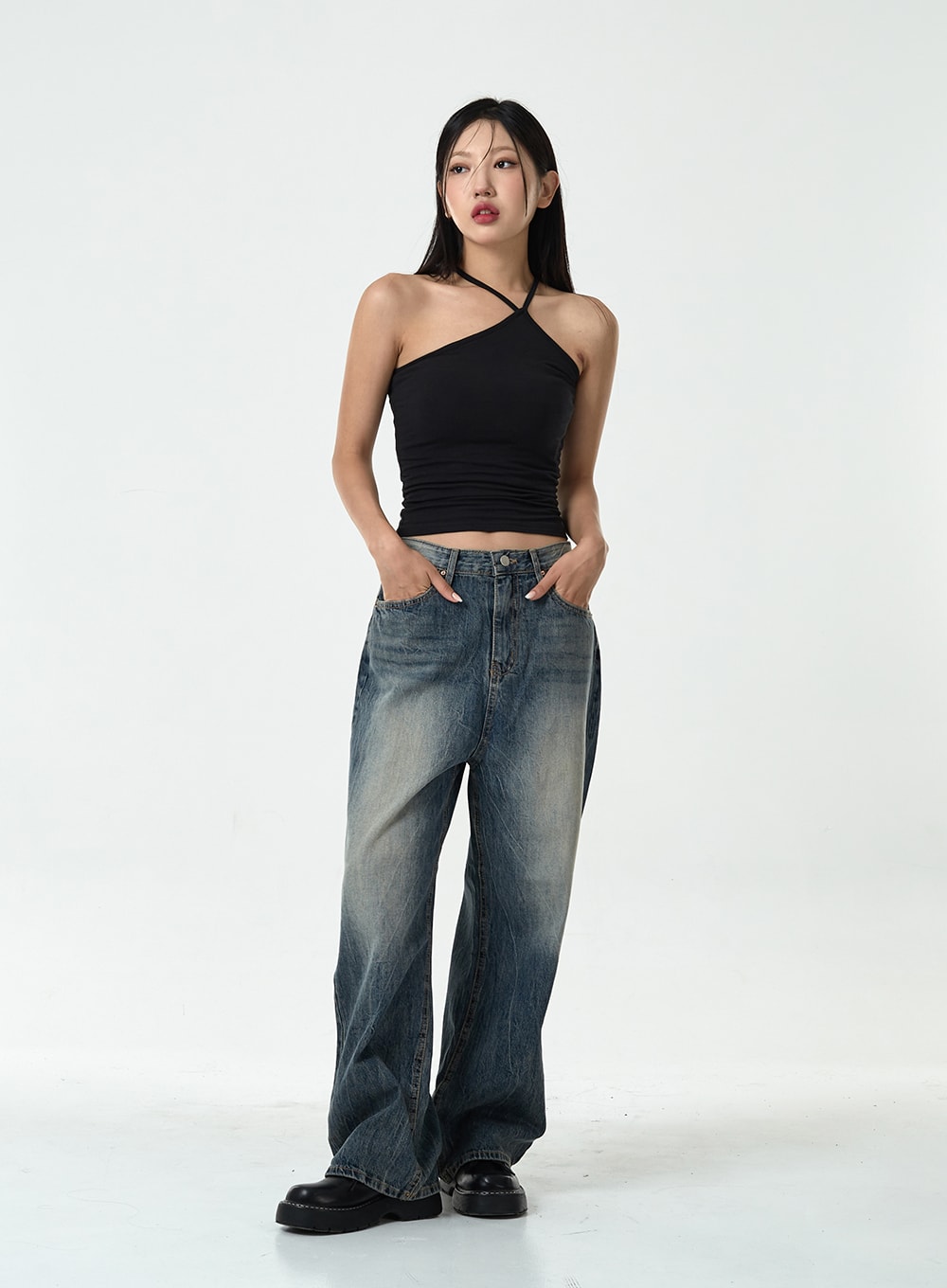 Washed Denim Pants CG10