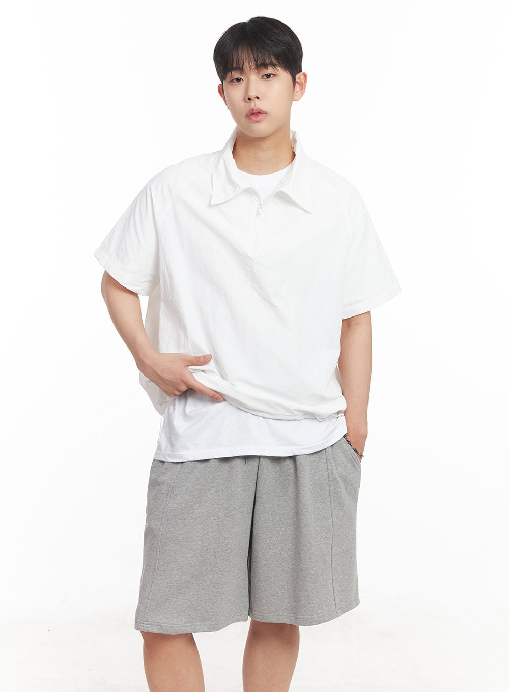 Men's Windbreaker Half-Zip Top IA525