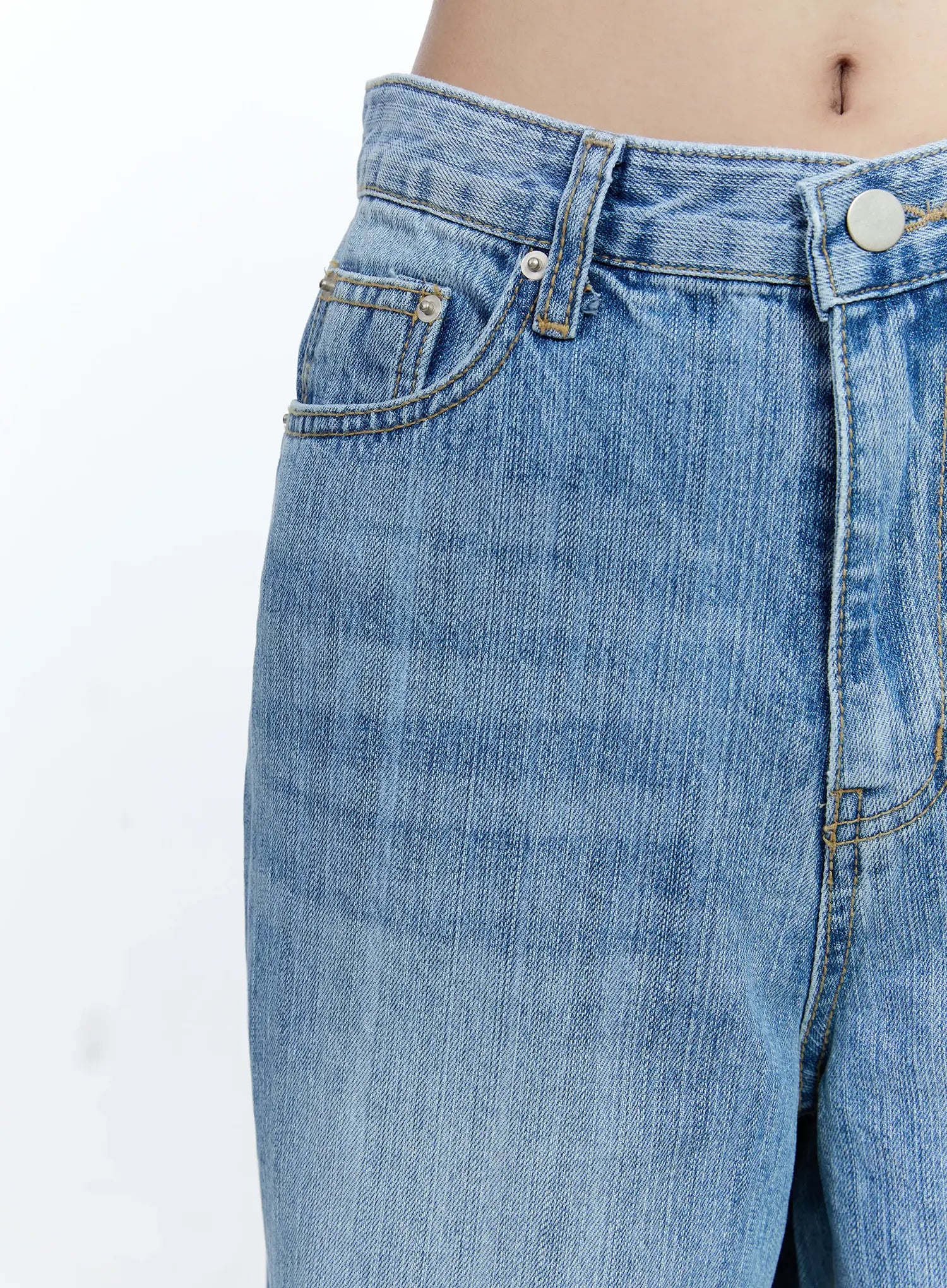 Lina Wide-Leg Denim Jeans CG513