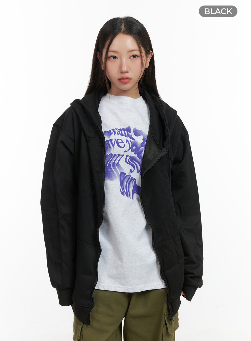 Two-Way Zipper Hoodie CO417