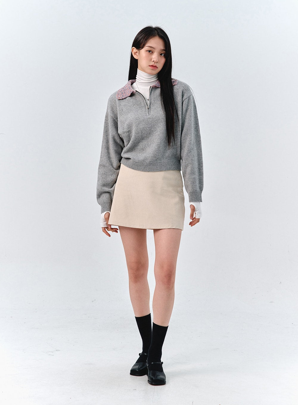 Corduroy Mini Skirt OO312