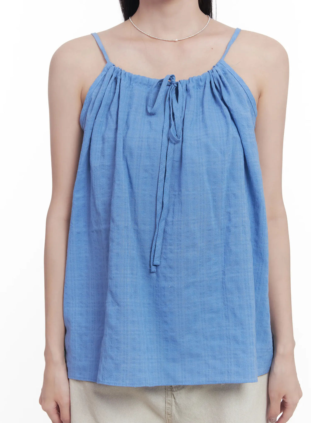 String Detail Flared Cami CU523