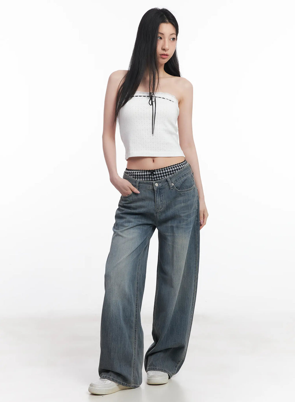 Melani Low-Waist Wide-Leg Jeans CU510