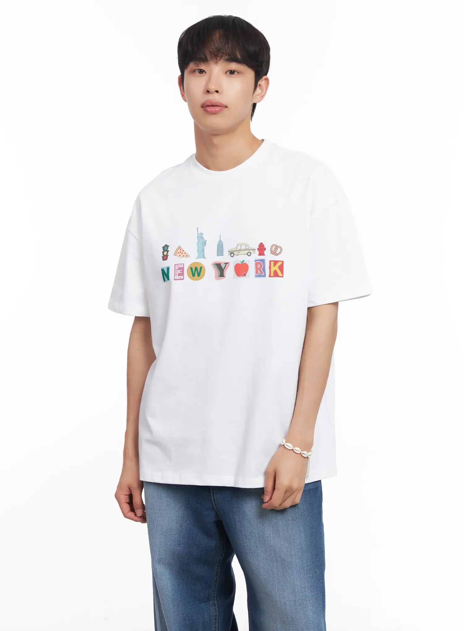 Men's New York Graphic T-Shirt IU519