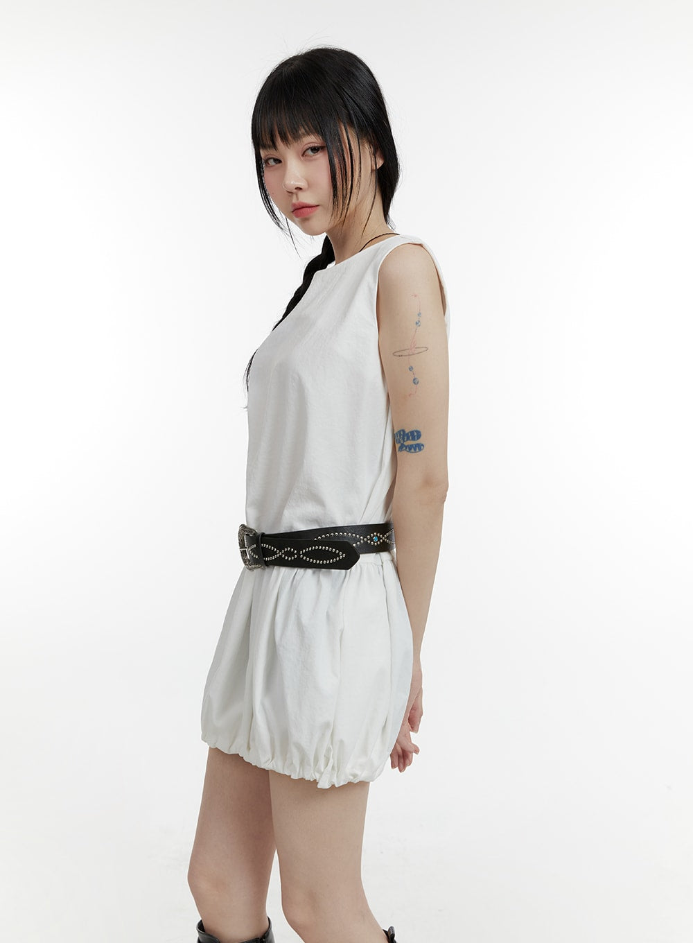 Sleeveless Bubble Mini Dress CM429