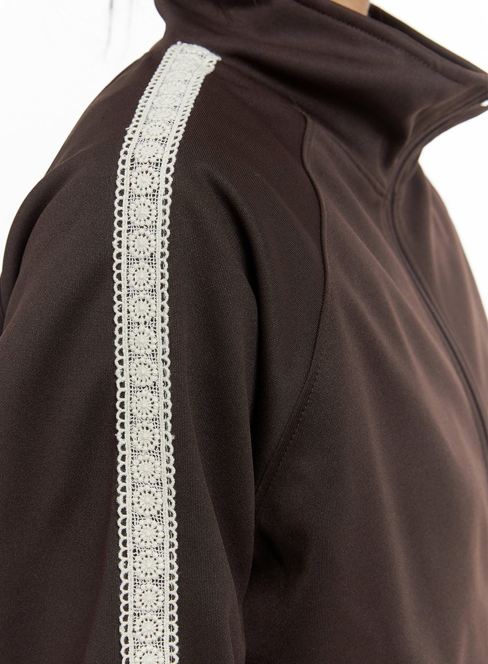 Chic Zip-Front Polyester Spandex Jacket CO402