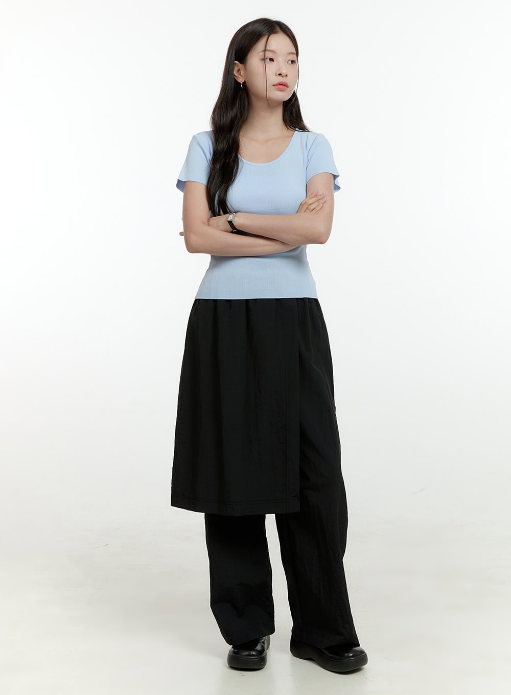 U-Neck Slim Fit Top OL430