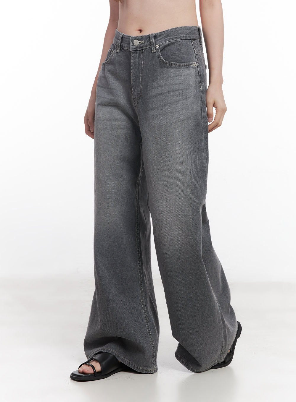 Beatriz Washed Wide-Leg Jeans CY519