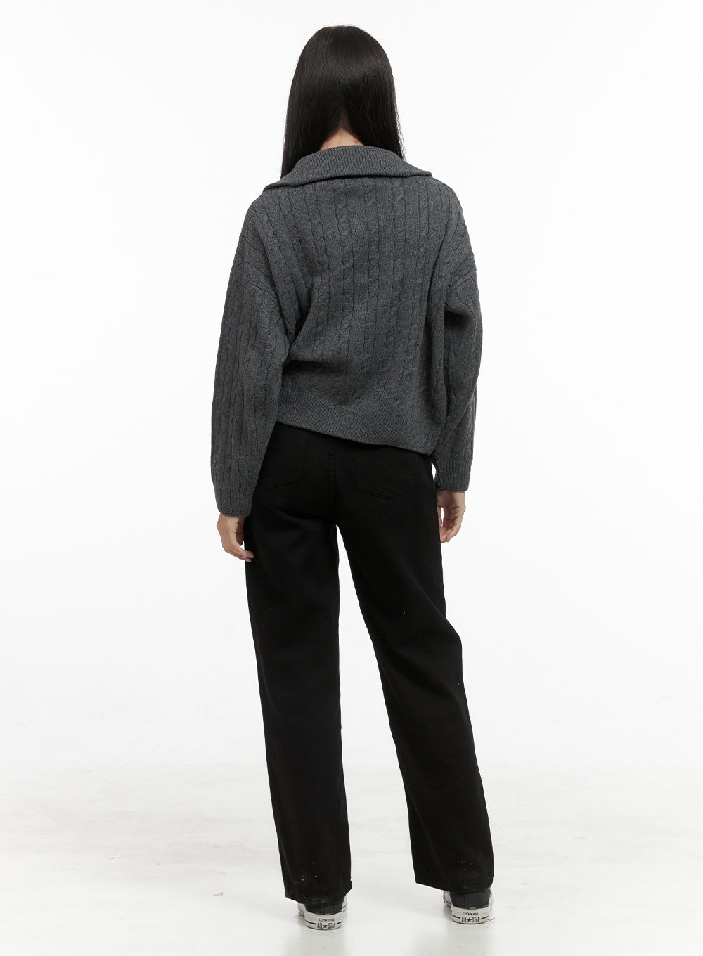 SnugFit Cable Zip-Up Sweater OS411