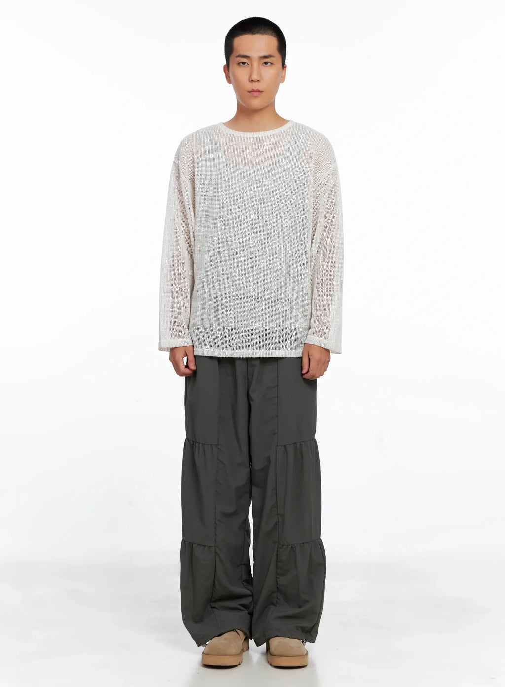 Men's Sheer Knit Long Sleeve IS510