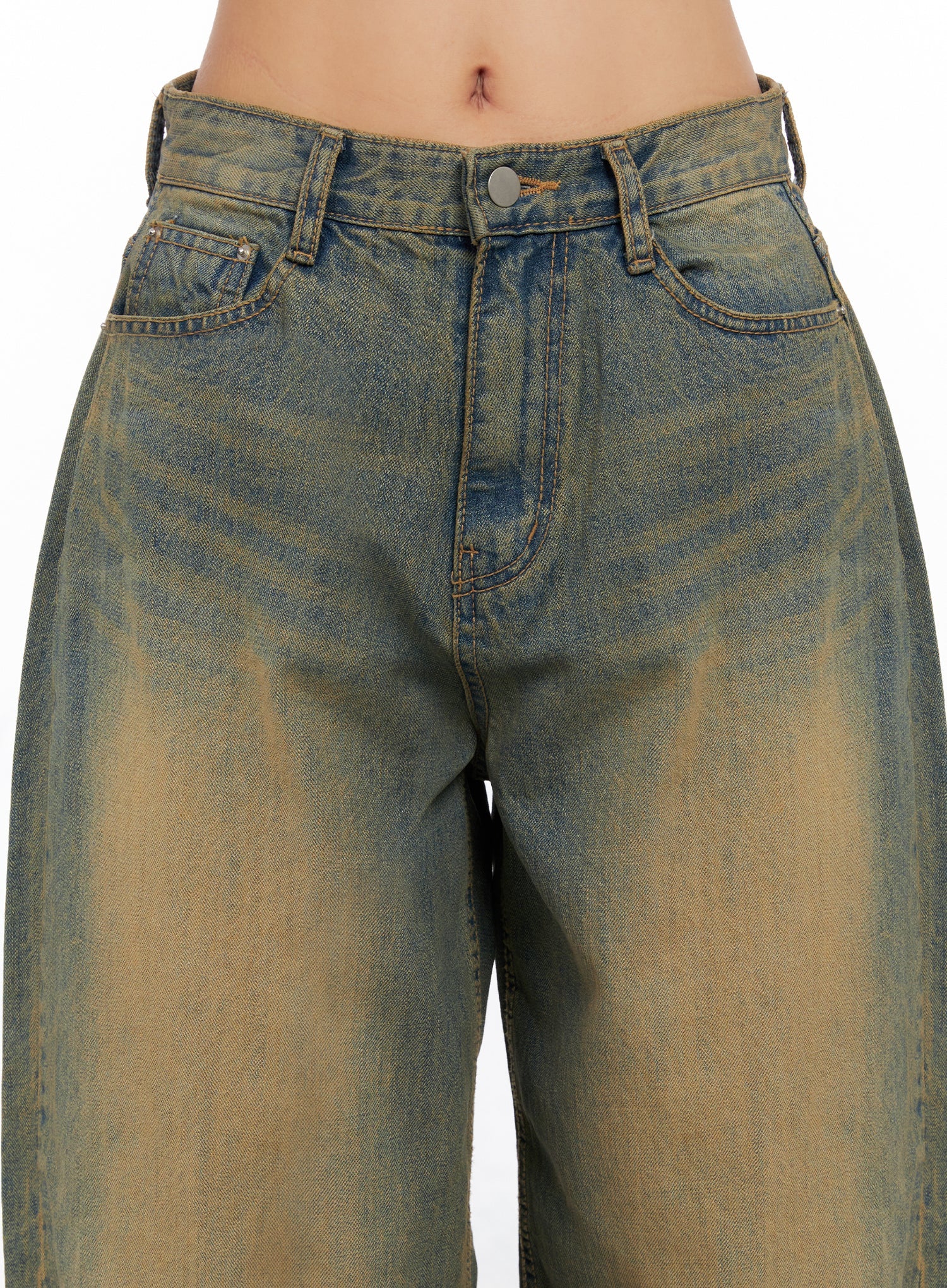 Miley Washed Balloon Baggy Jeans CO515