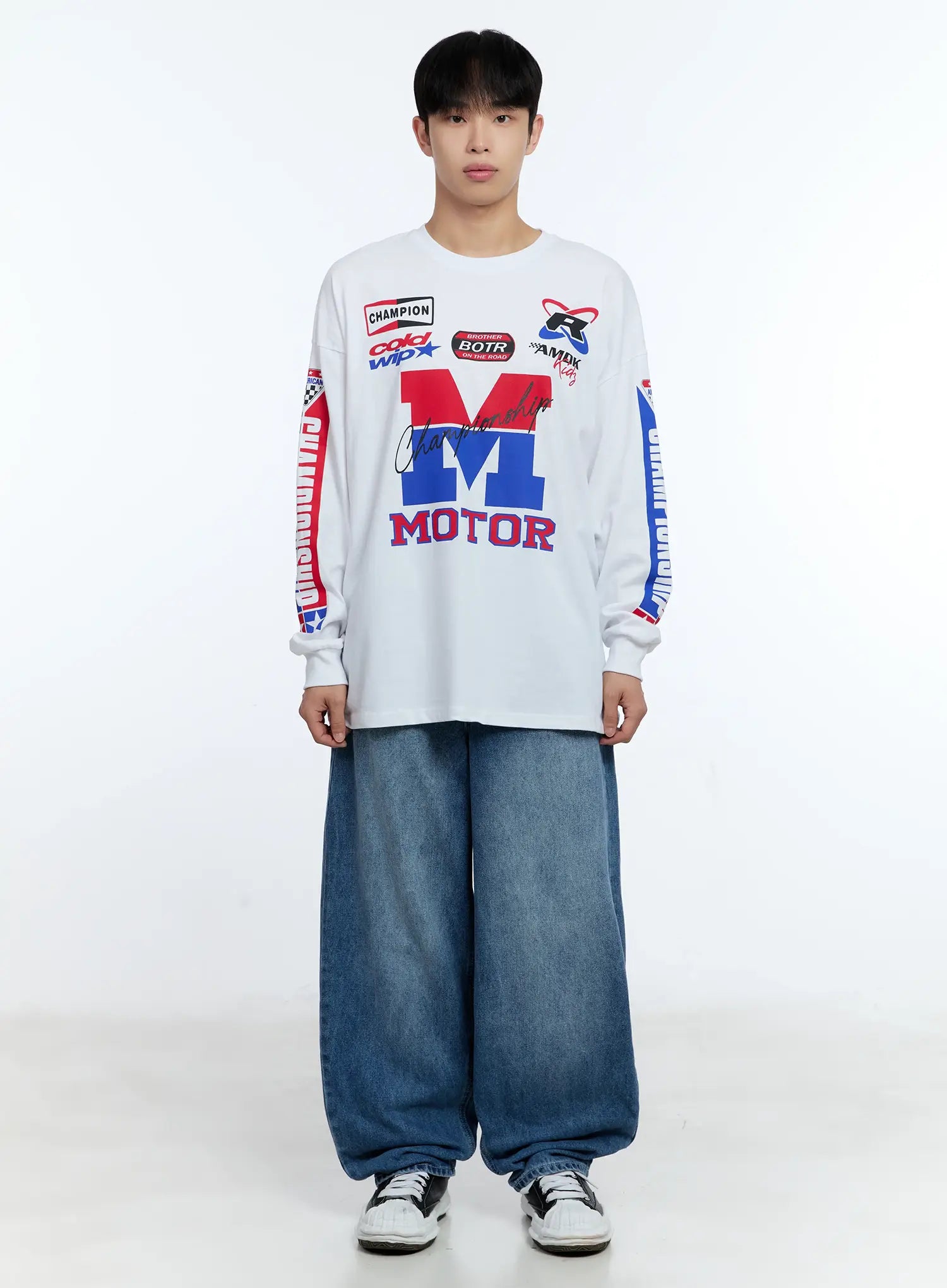 Men's Racing Graphic Long Sleeve T-Shirt IG515