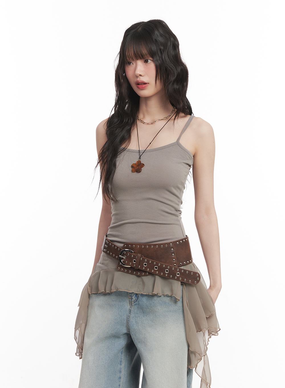 Frilly Flared Cami Top CM520