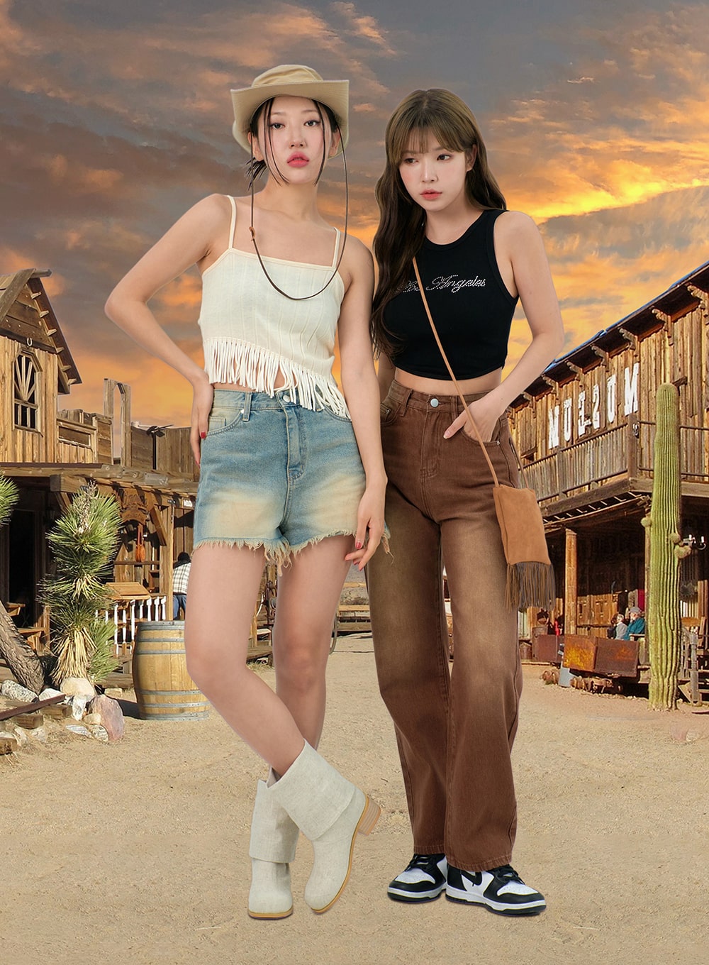 Mid-Rise Denim Shorts BU308