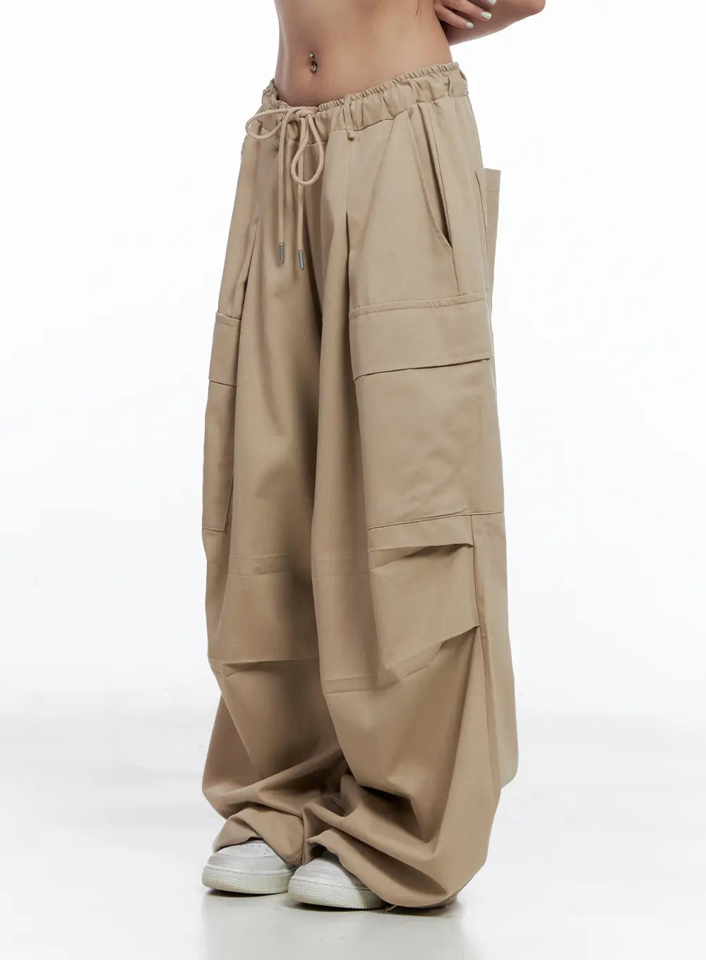 Wide-Leg Cargo Balloon Pants CL514