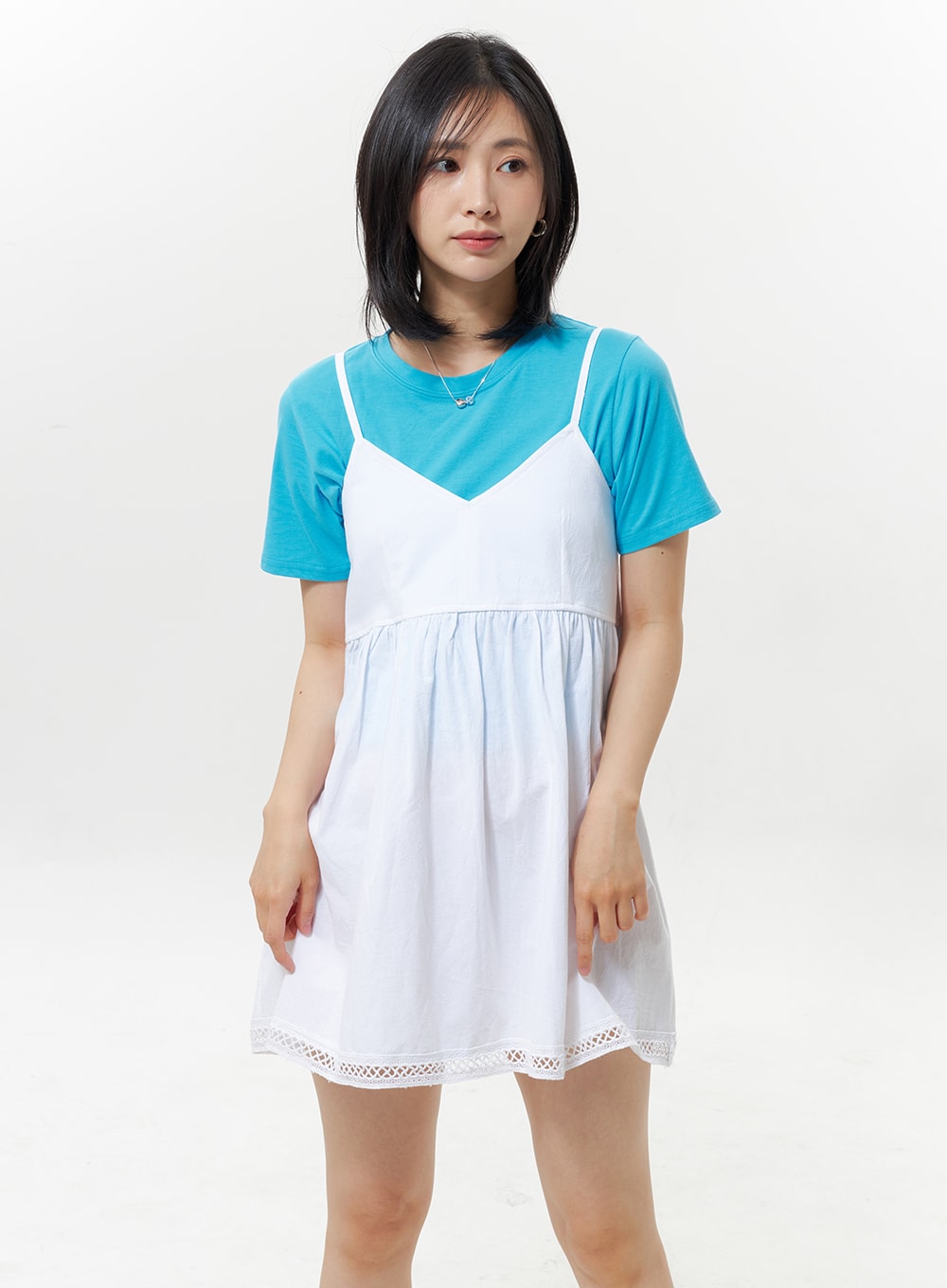 Cropped Color Tee OY330