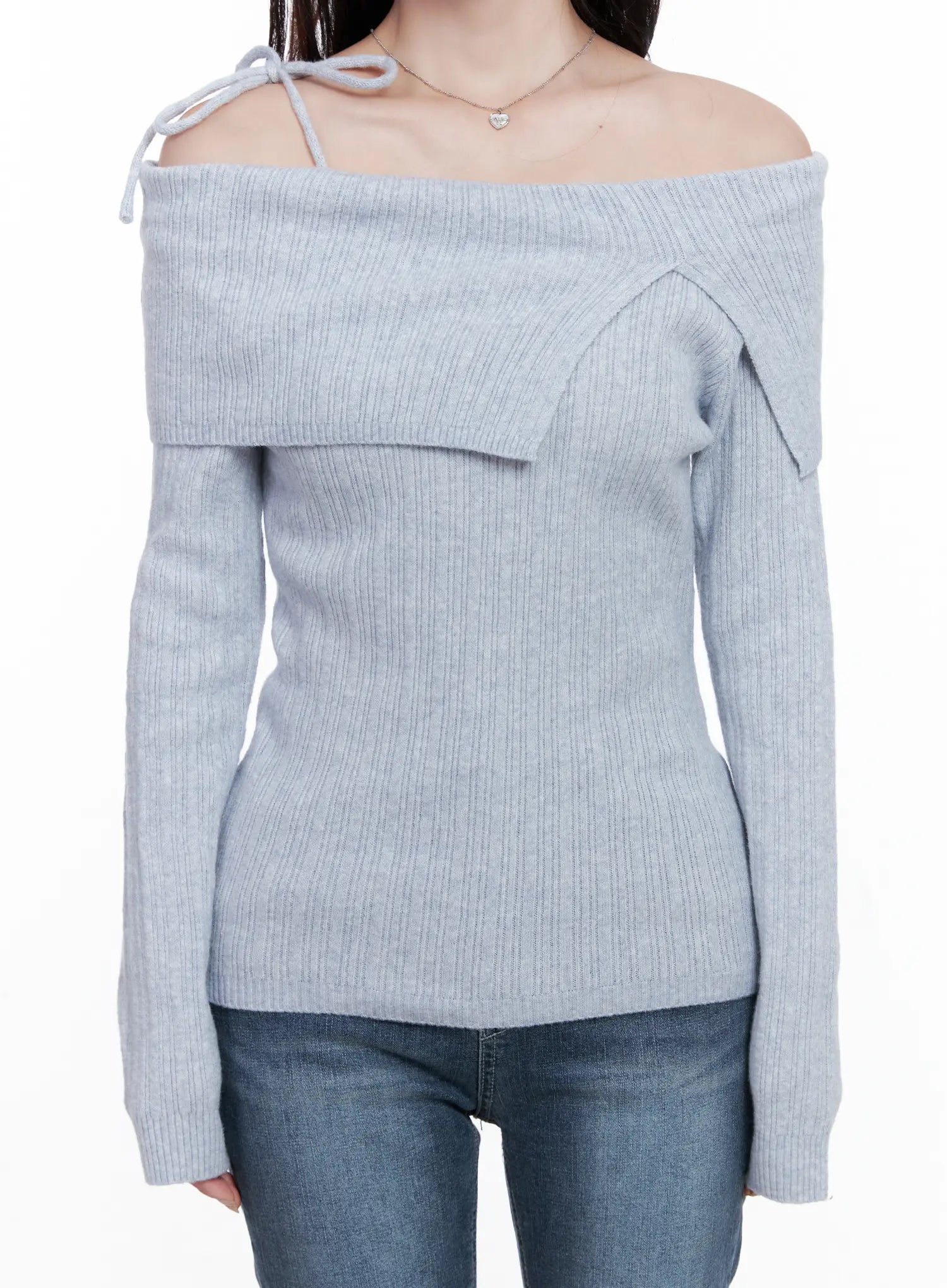 Elegant Ribbon Off-Shoulder Top CS519