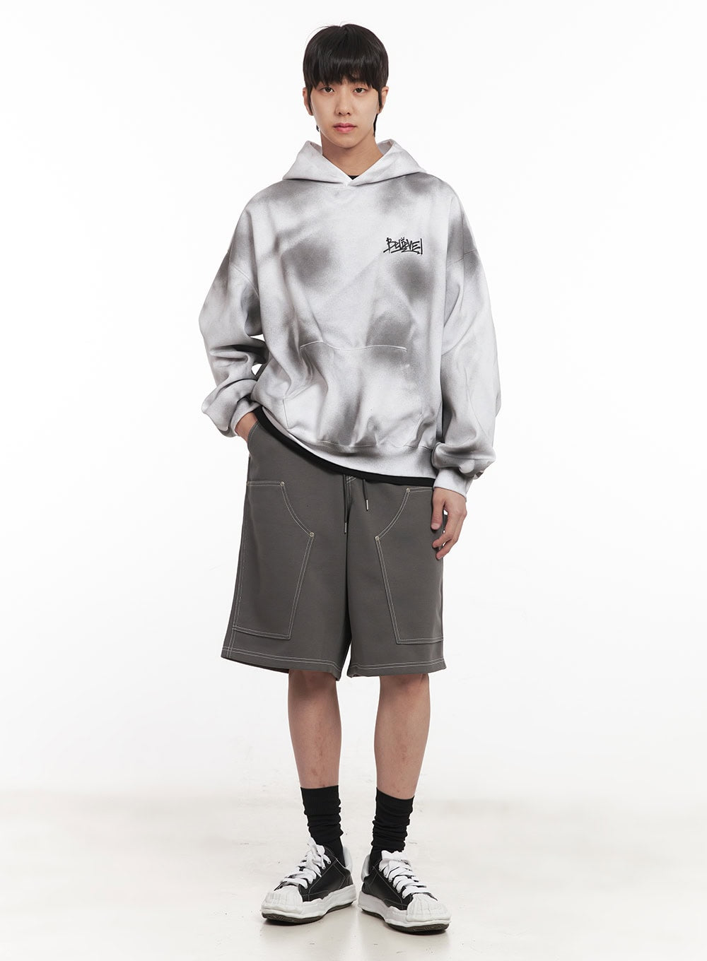 Men's Washed Oversized Hoodie IM519