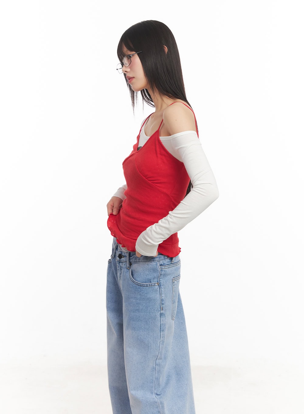 Frill-Trim Cami Top CA523