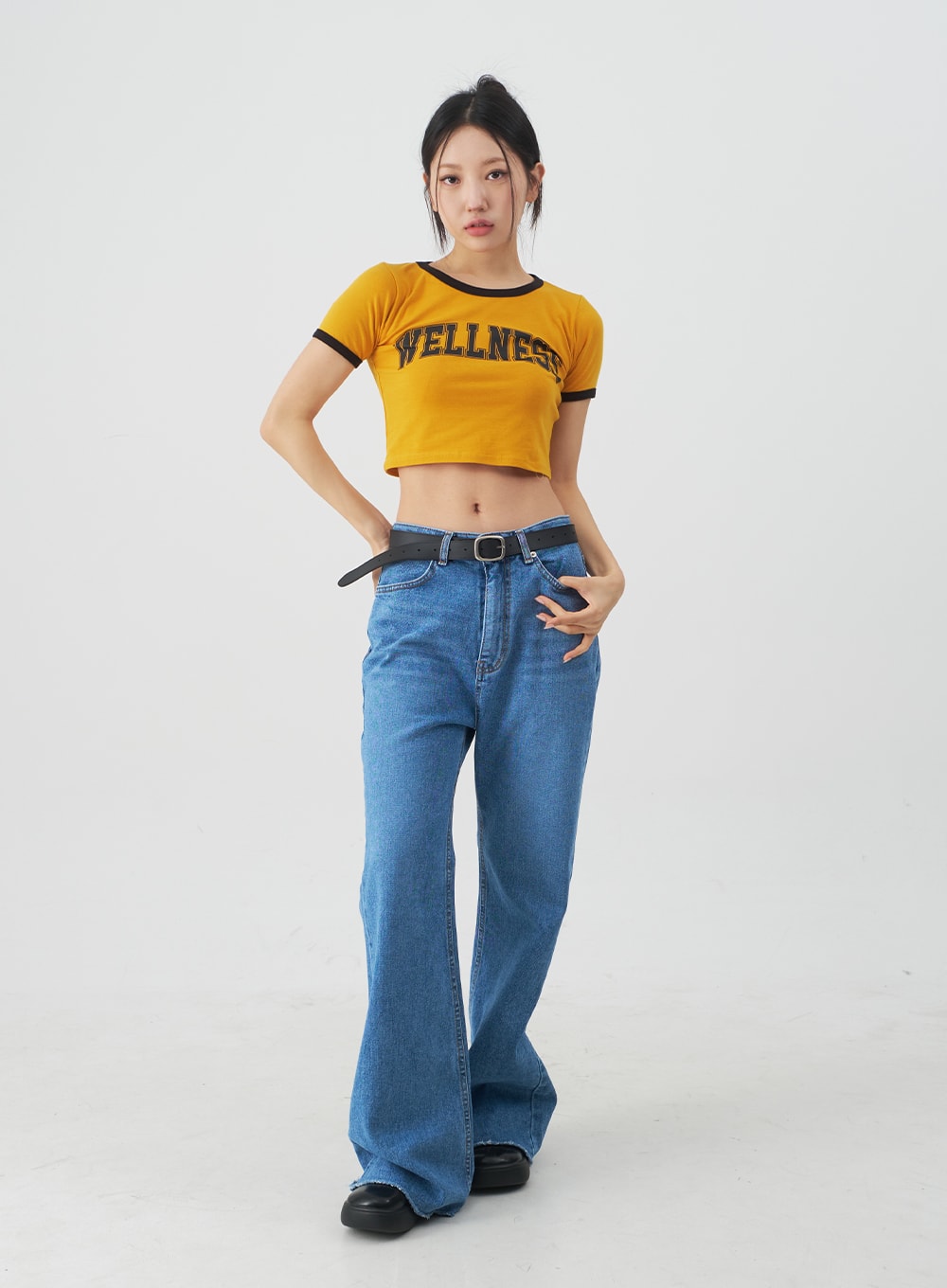 Extra Long Boot-cut Denim Pants CJ03