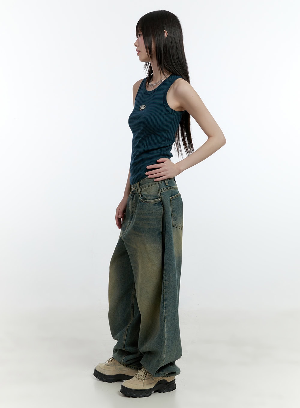 Logo Crop Tank Top CF506