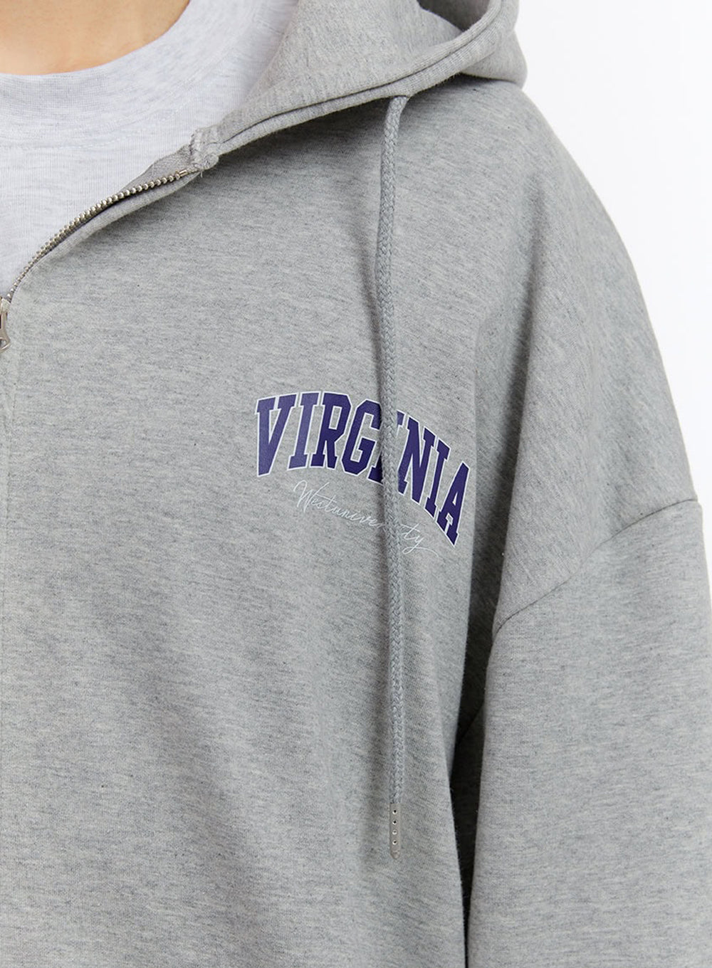 Men's Logo Zip-Up Hooded Jacket IM525