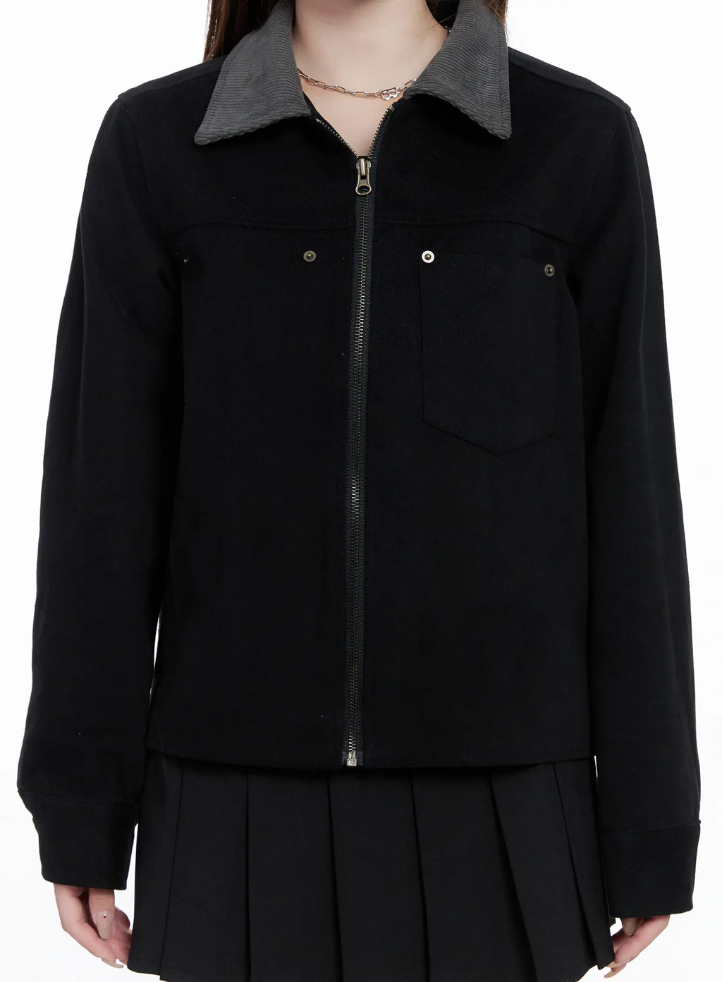 Corduroy Collar Jacket CG529
