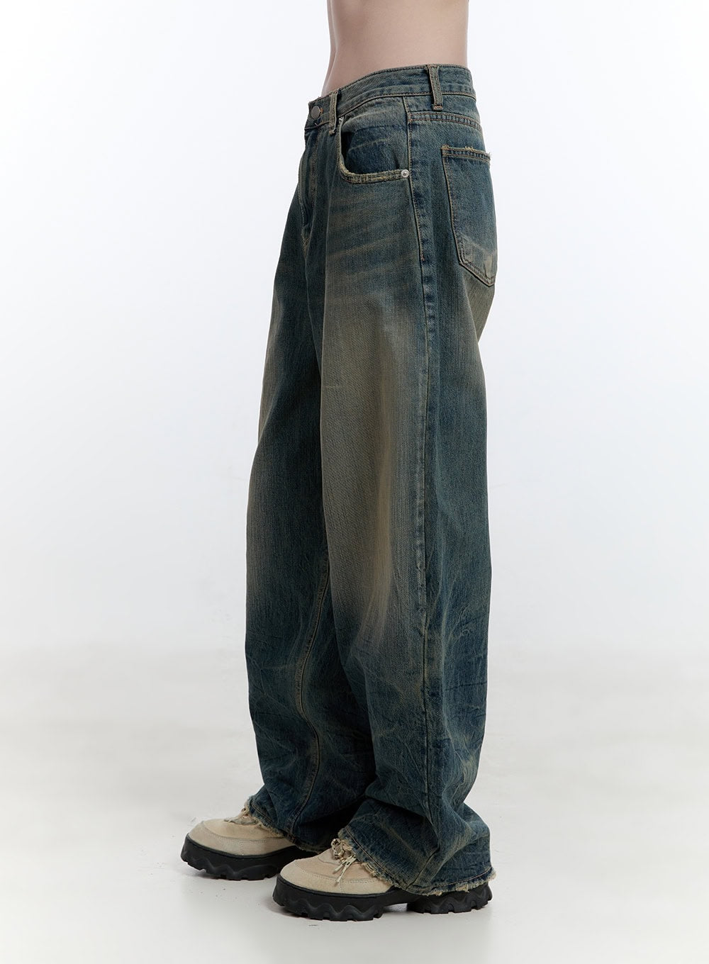 Danielle Vintage Washed Baggy Jeans CJ522