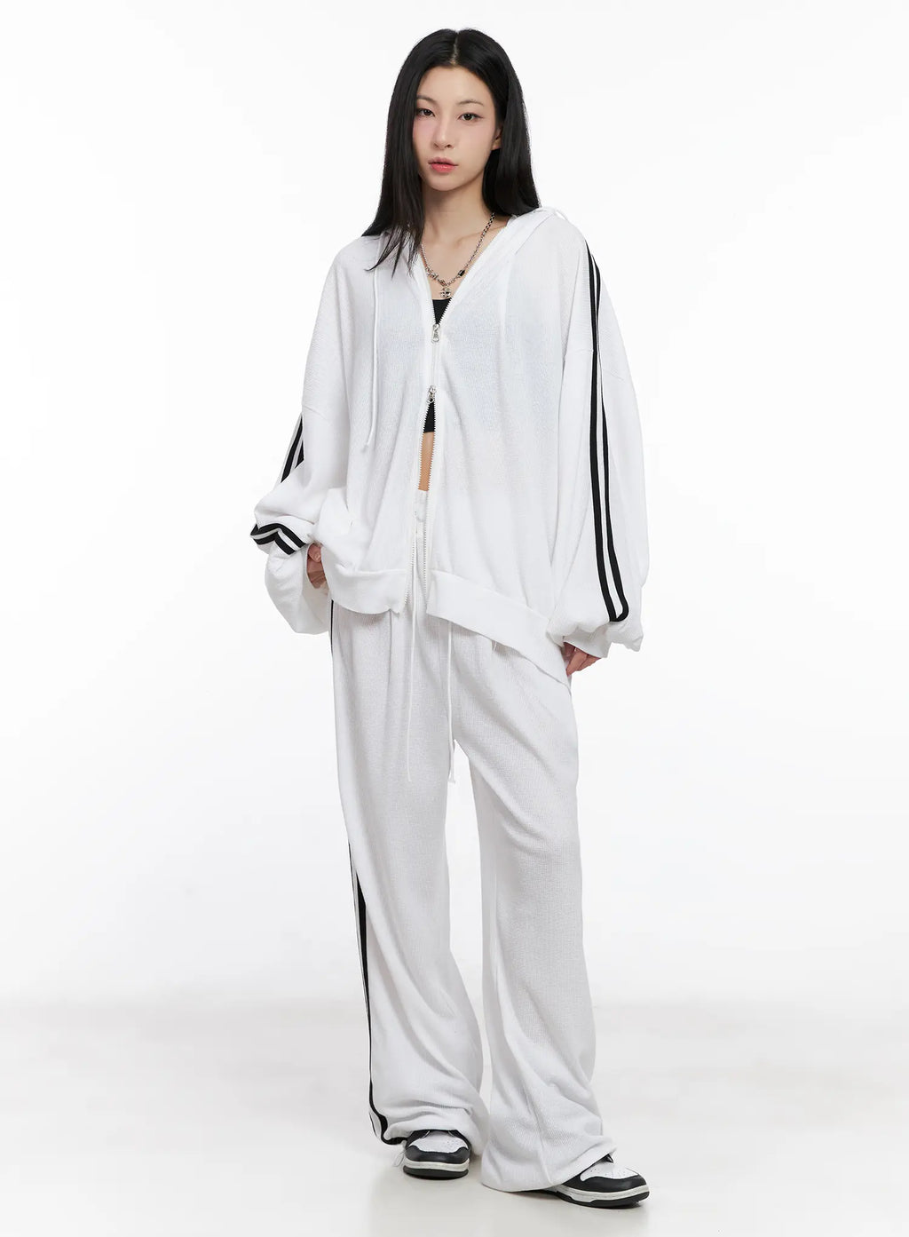 Waffle Knit Track Sweatpants CG525