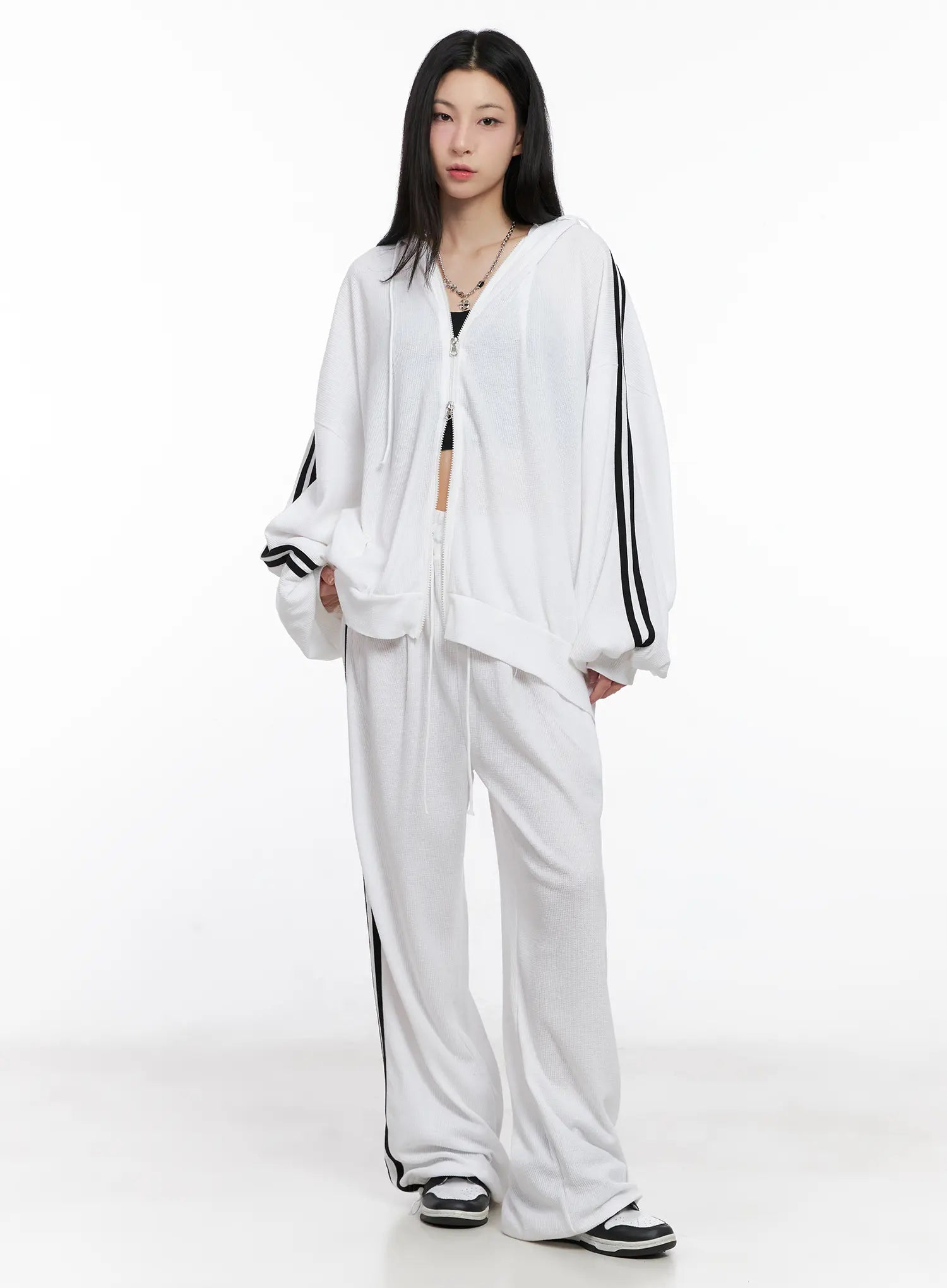 Waffle Knit Track Sweatpants CG525