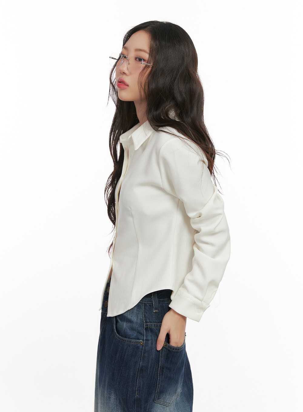 Slim-Fit Button-Up Shirt CN426
