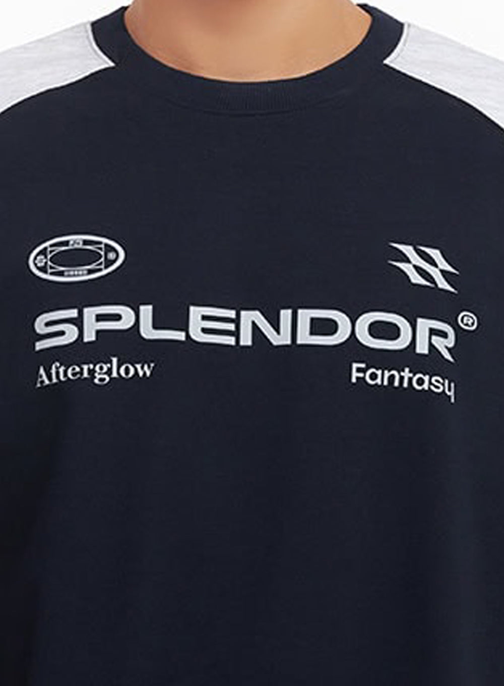 Men's Contrast Graphic Sweatshirt IF517