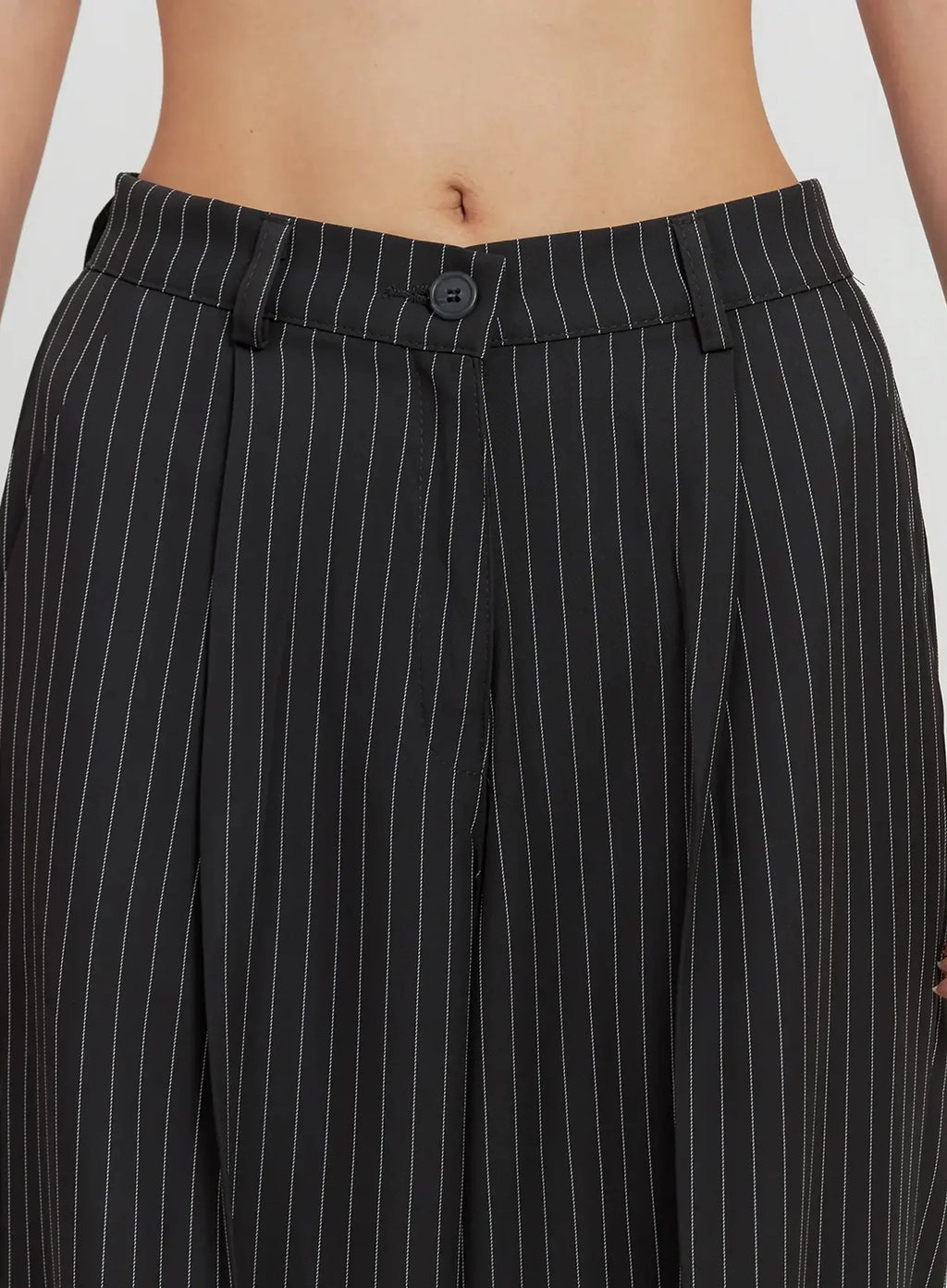 Pinstripe Wide-Leg Trousers IL528
