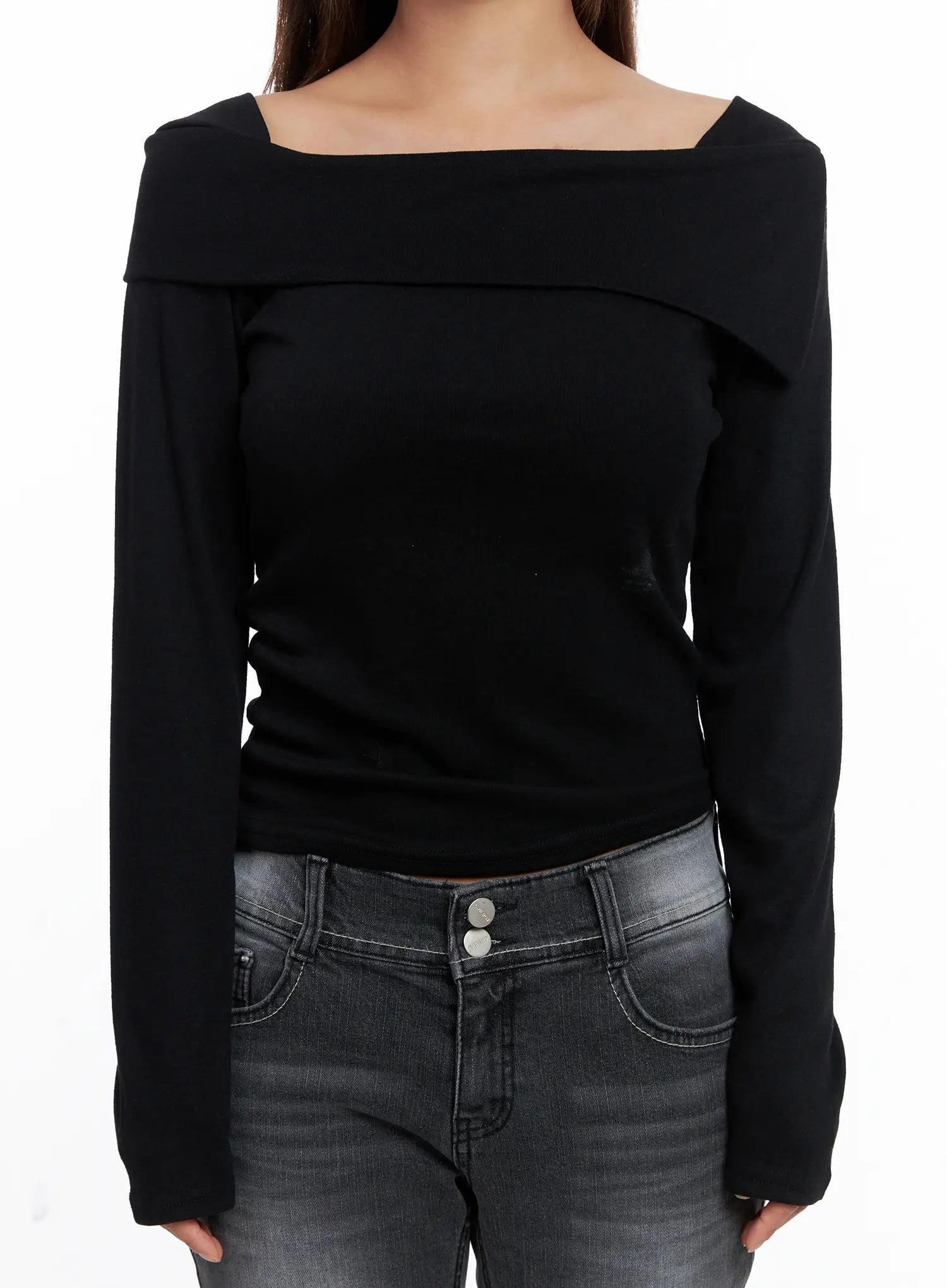 Chic Square Neck Knit Top CS524