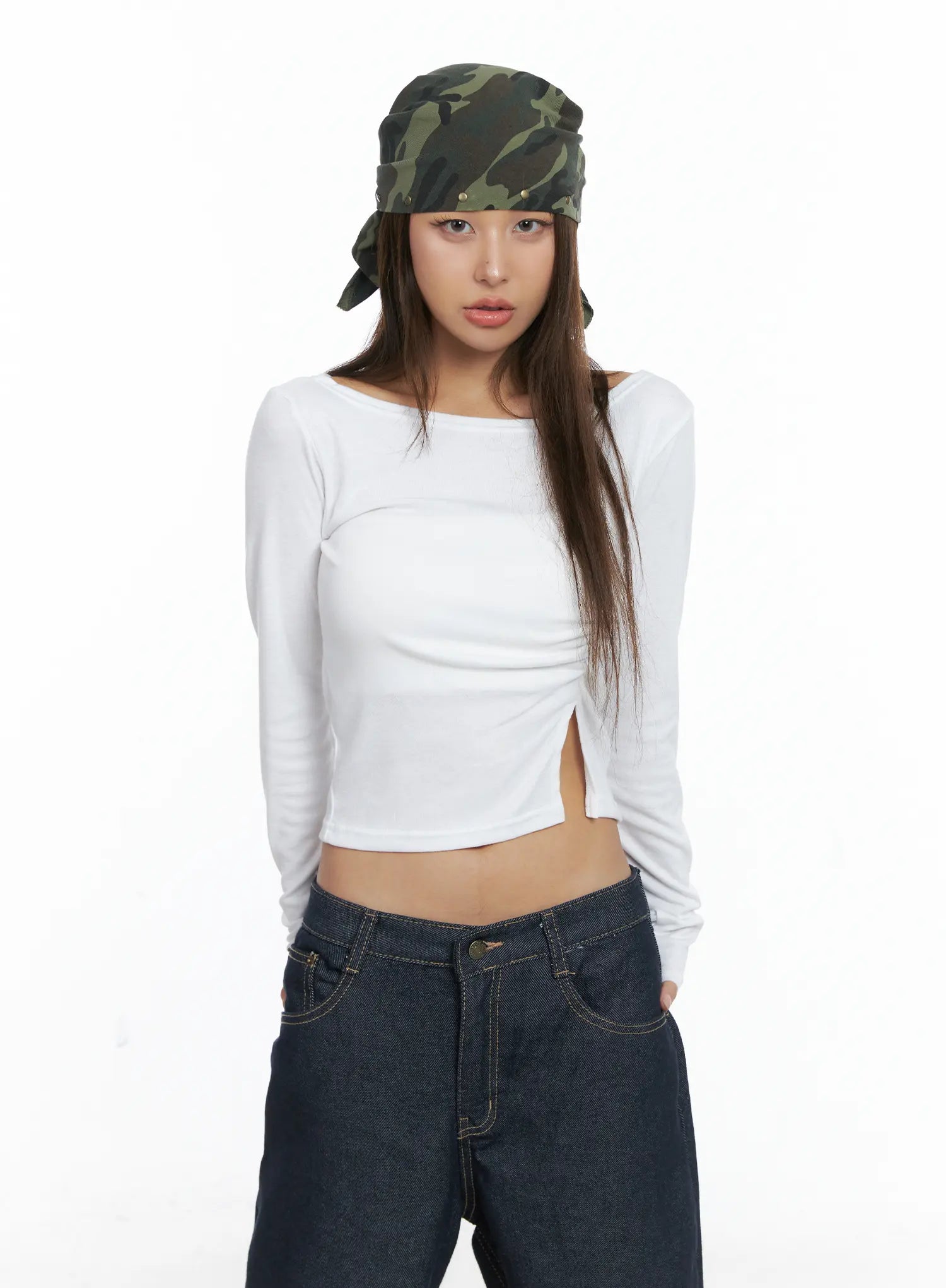 Studded Camo Bandana CS505