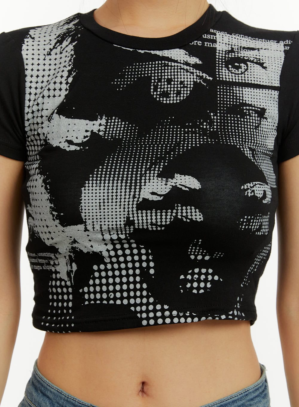 Graphic Crop Top CY409