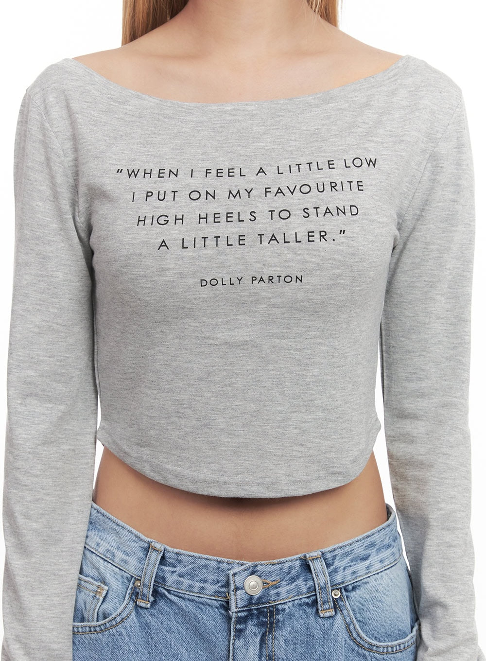 Casual Long-Sleeve Crop Top CM506