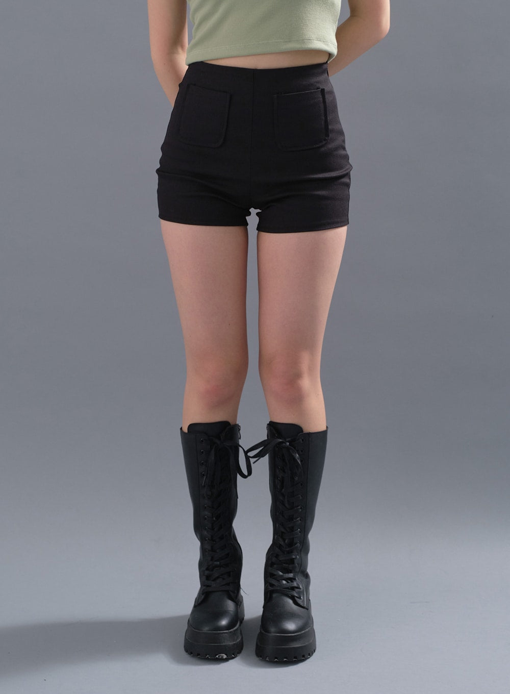 Spandex Double Pocketed Shorts CM12