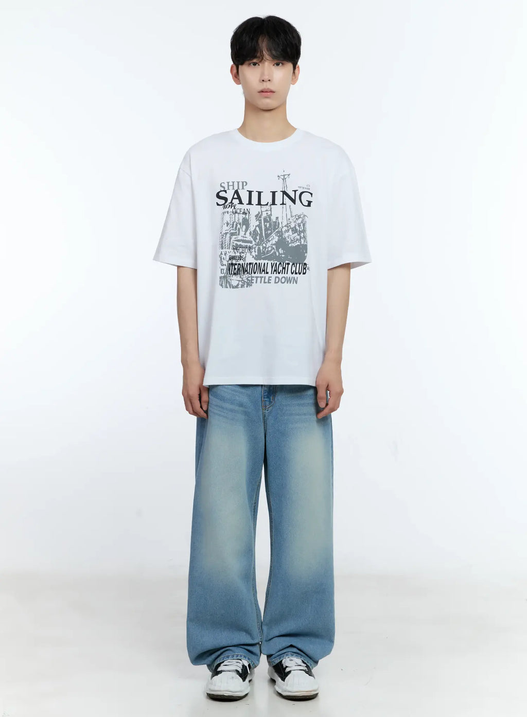 Men's Sailing Graphic T-Shirt IL529