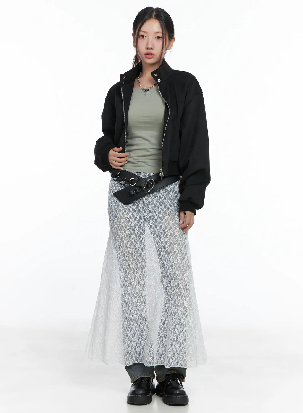 Suede Two-Way Zip Jacket CS502