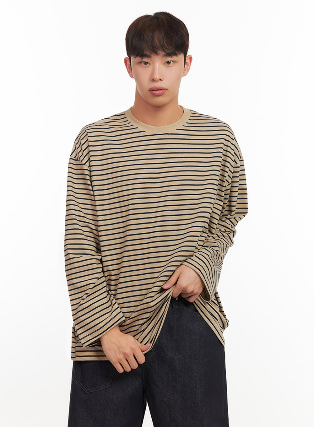 Men's Striped Oversized T-Shirt IF517