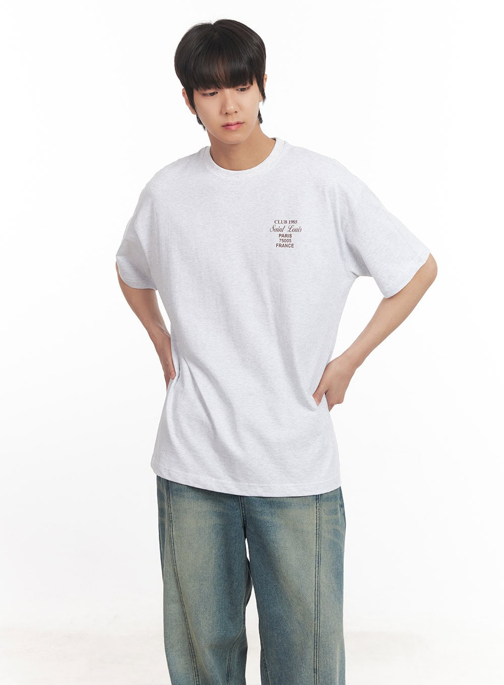 Men's Graphic Oversized T-Shirt IA511