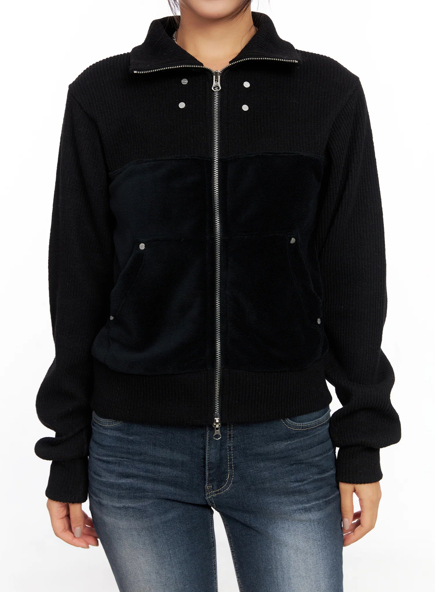 Velvet Zip-Up Jacket CO514