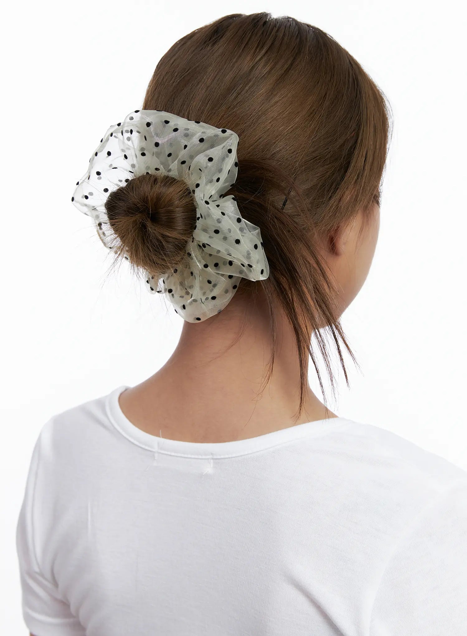 Sheer Polka-Dot Scrunchie CL514