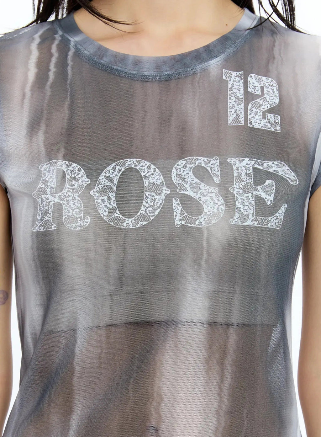 Sheer Graphic Tee IU525