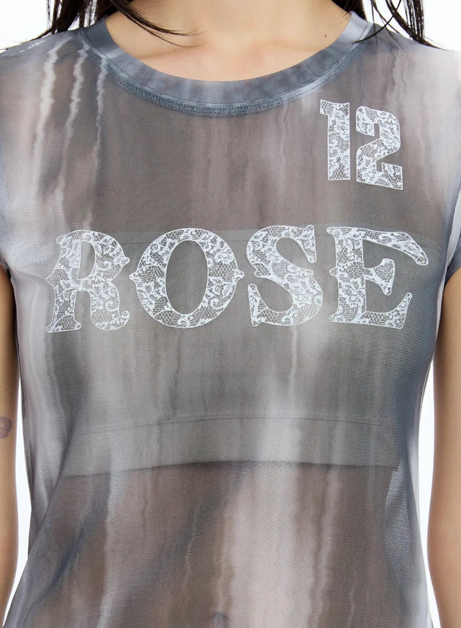 Sheer Graphic Tee IU525