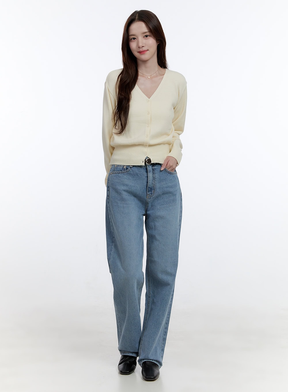 Clara Denim Daze Washed Straight Jeans OO407