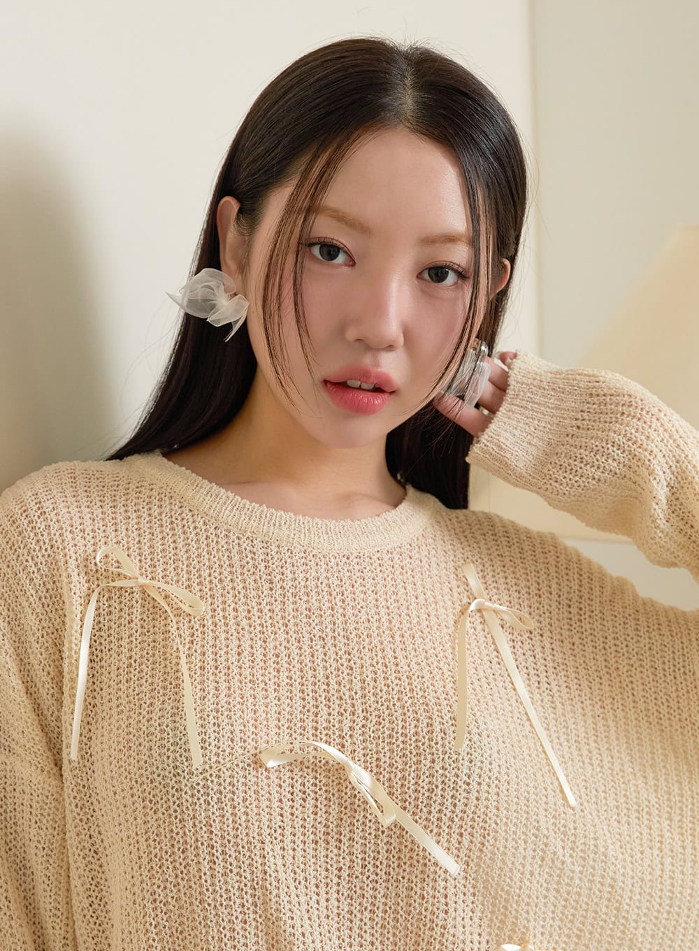 Fabric Ball Earrings OY424