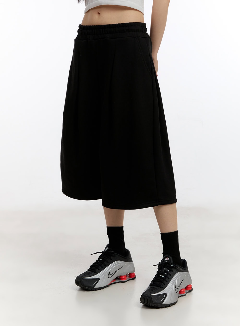 Oversize Midi Bermuda Sweatshorts CA509